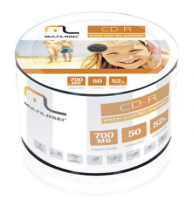 CD-R 52X 700MB Imprimivel Printable - Multilaser CD052